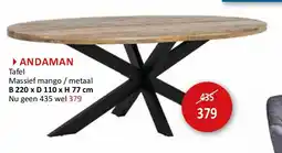 Weba ANDAMAN aanbieding