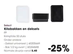 Select Kilobakken en deksels