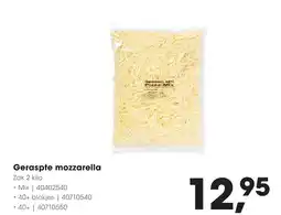 Hanos Geraspte mozzarella aanbieding