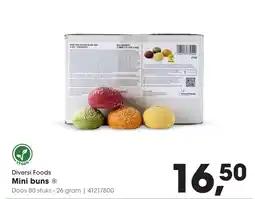 Hanos Diversi foods mini buns aanbieding