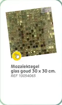 Brico Mozaïektegel glas goud aanbieding