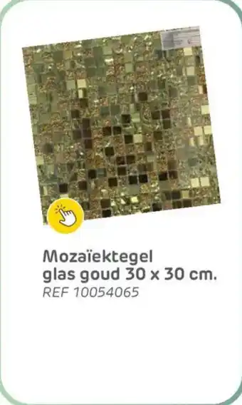 Brico Mozaïektegel glas goud aanbieding