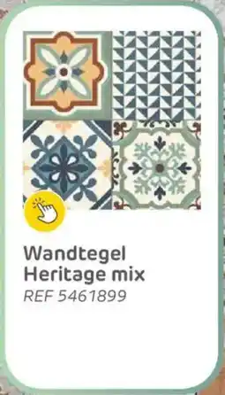 Brico Wandtegel heritage mix aanbieding