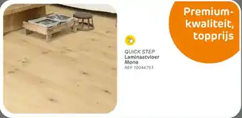 Brico Quick step laminaatvloer mono aanbieding