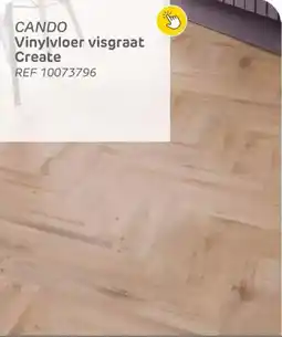 Brico Cando vinylvloer visgraat create aanbieding