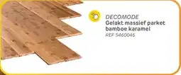 Brico Decomode gelakt massief parket bamboe karamel aanbieding