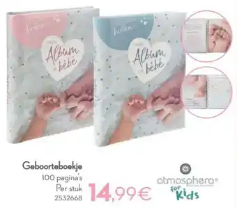Cora Geboorteboekje aanbieding