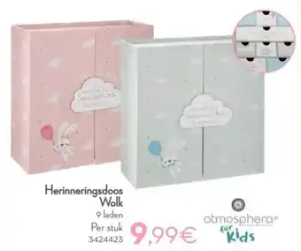 Cora Herinneringsdoos Wolk aanbieding