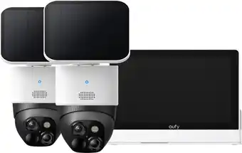 Coolblue Eufy Solo Cam S340 Duo Pack + Smart Display E10 aanbieding