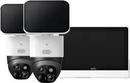 Coolblue Eufy Solo Cam S340 Lot de 2 + Smart Display E10 aanbieding