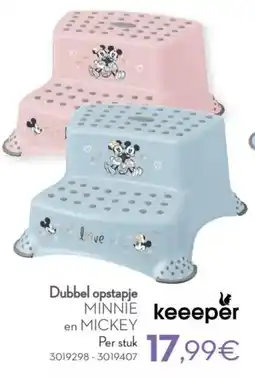 Cora Keeeper Dubbel Opstapje Minnie en Mickey aanbieding