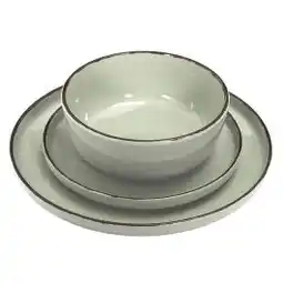 Electro Depot Servies 12-delig van celadon steengoed aanbieding