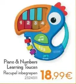 Cora Infantino Piano & Numbers Learning Toucan aanbieding