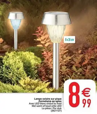 Cora Lampe solaire sur pique zonnelamp op spies aanbieding