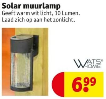 Kruidvat Solar muurlamp aanbieding