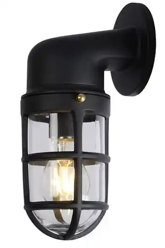 Lucide wandverlichting Dudley zwart E27
