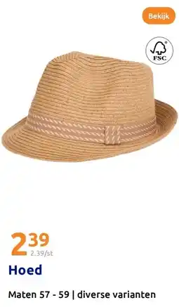 Action Hoed aanbieding