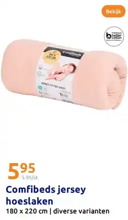 Action Comfibeds jersey hoeslaken aanbieding