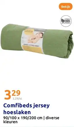 Action Comfibeds jersey hoeslaken aanbieding