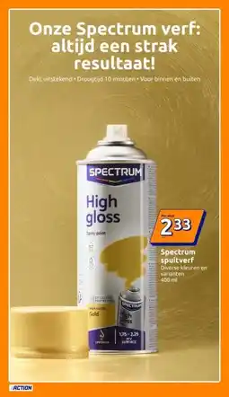 Action Spectrum spuitverf aanbieding