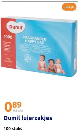 Action Dumil luierzakjes aanbieding