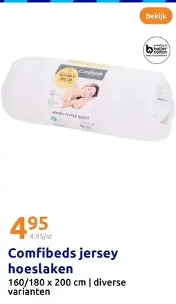 Action Comfibeds jersey hoeslaken aanbieding