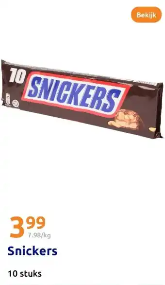 Action Snickers aanbieding