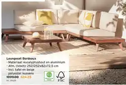 GAMMA Loungeset Bordeaux aanbieding