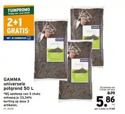 GAMMA GAMMA universele potgrond 50 L aanbieding