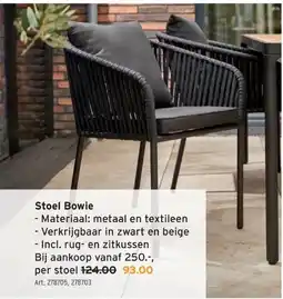 GAMMA Stoel Bowie aanbieding