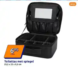 Action Toilettas met spiegel aanbieding
