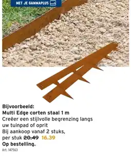 GAMMA Multi Edge corten staal 1 m aanbieding