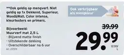 GAMMA Muurverf mat 2,5 aanbieding