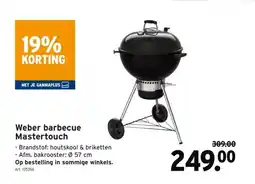 GAMMA Weber barbecue Mastertouch aanbieding