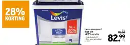 GAMMA Levis muurverf mat wit +20% gratis aanbieding