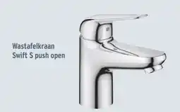 Wastafelkraan Swift S push open