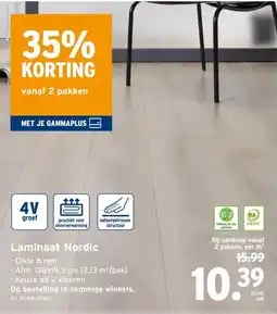 GAMMA Laminaat Nordic aanbieding
