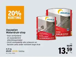 GAMMA Aquaplan Waterdruk-stop aanbieding