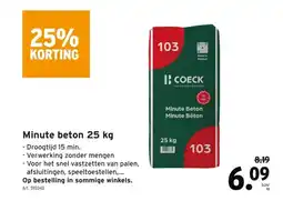 GAMMA Minute beton 25 kg aanbieding