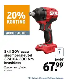 GAMMA Skil 20V accu slagmoersleutel 3241CA 300 Nm brushless aanbieding