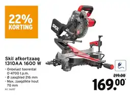 GAMMA Skil afkortzaag 1310AA 1600 W aanbieding