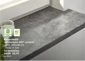 GAMMA Vensterbank MDF Leisteen aanbieding