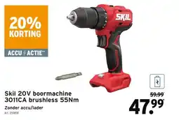 GAMMA Skil 20V boormachine 3011CA brushless 55Nm aanbieding
