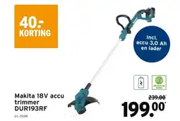 GAMMA Makita 18V accu trimmer DUR193RF aanbieding