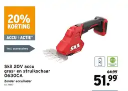 GAMMA Skil 20V accu gras- en struikschaar 0630CA aanbieding