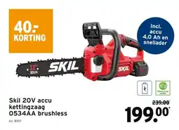 GAMMA Skil 20V accu kettingzaag 0534AA brushless aanbieding