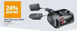 GAMMA Bosch 18V accu 2,5Ah en lader aanbieding
