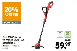 GAMMA Skil 20V accu trimmer 0241CA brushless aanbieding