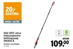GAMMA Skil 20V accu telescopische kettingzaag 0650C aanbieding