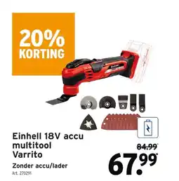 GAMMA Einhell 18V accu multitool Varrito aanbieding